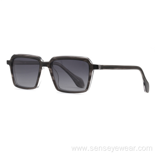 Bevel Acetate Polarized Shades Sunglasses For Men